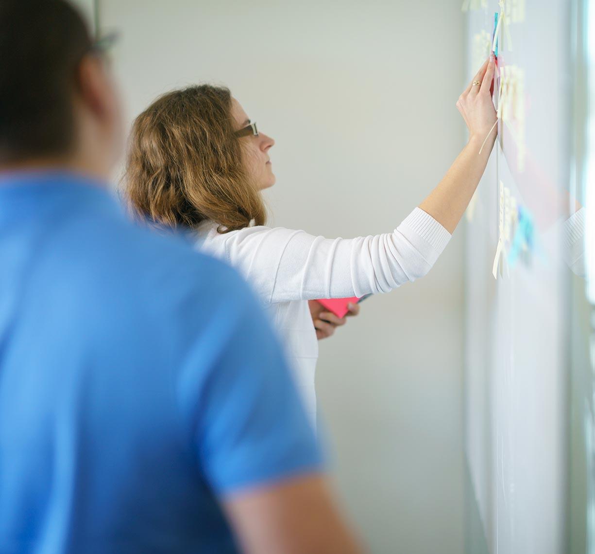 Team member in a meeting